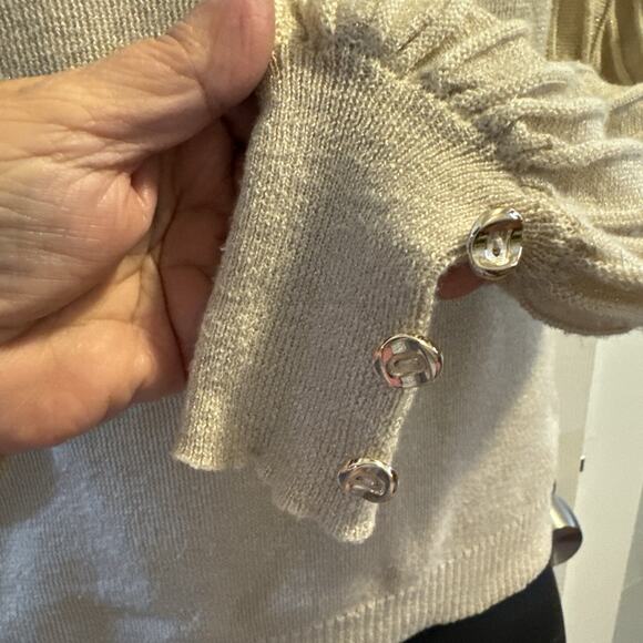 Nanette Gold Mock Turtleneck Sweater Small - Picture 4 of 8